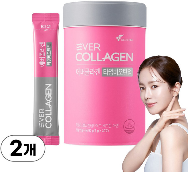 에버콜라겐 타임비오틴 업 30p, 30회분, 2개