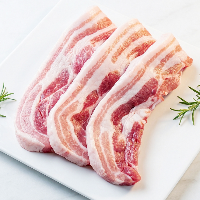 초록온담 국내산 1등급 삼겹살 구이용 (냉장), 1개, 500g