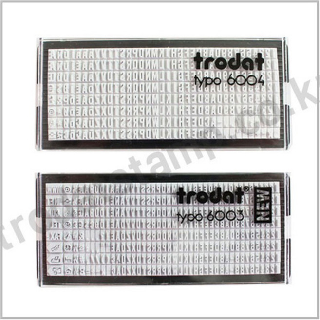 1603 트로닷 활자판 trodat 6003 trodat 6004, typo6004