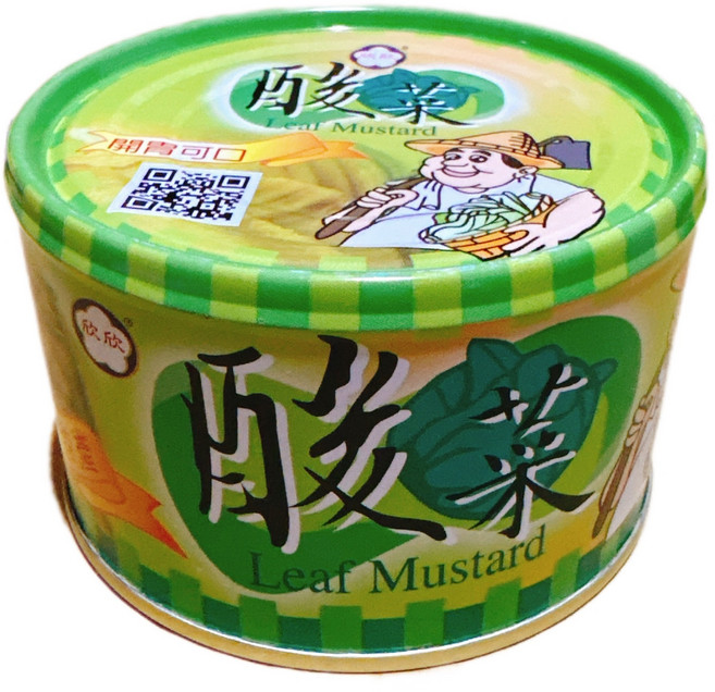 欣欣 酸菜罐頭 開胃小菜 傳統風味 方便儲存, 1個
