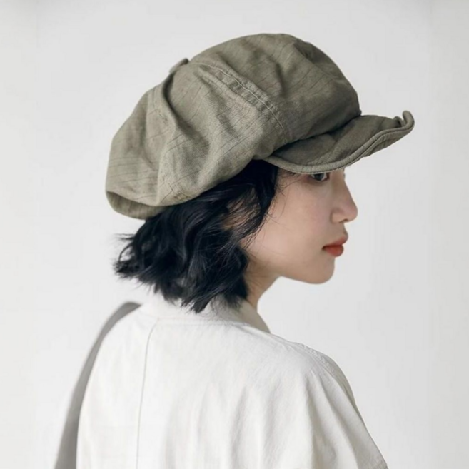 코지웨이브 레트로 얼굴 작아 보이는 베레모 헌팅캡