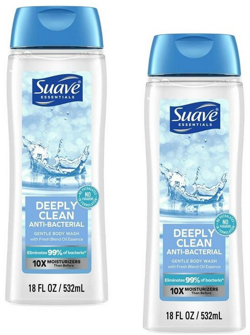 수아브 에센셜 젠틀 바디워시 딥 클린 Suave Essentials Gentle Body Wash Deeply Clean, 2개, 425g