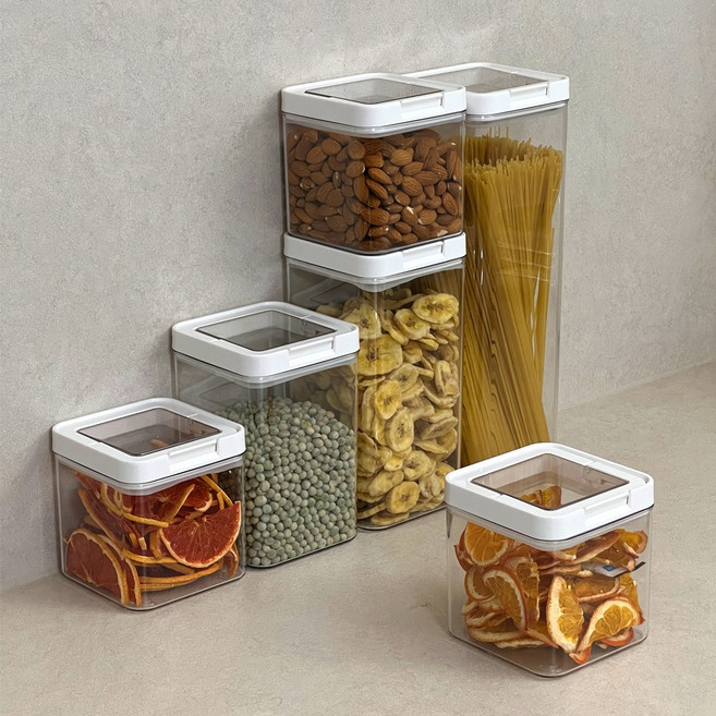 에브리윅 투명 플라스틱통 냉장고 정리 용기 냉동실 트레이 파스타면 보관통 bpafree, 4개, 1200ml