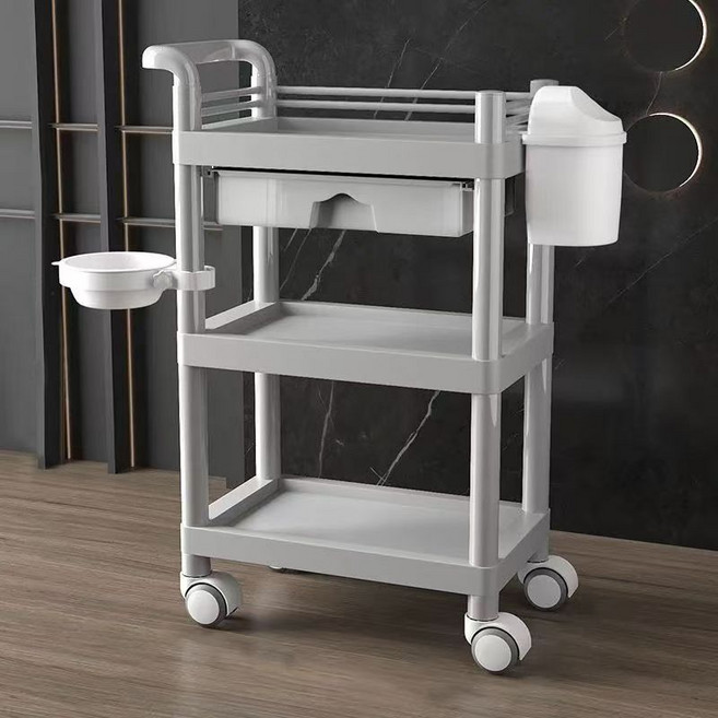 리어카미용사 수납봉투수납 카트미용 카트, 그레이