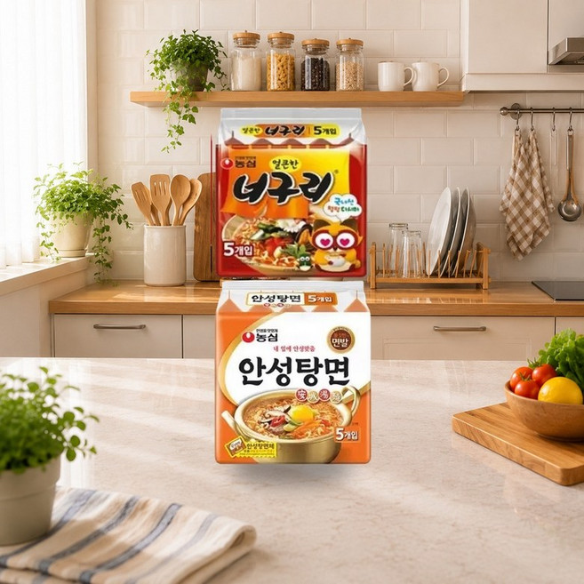 신안너순(신라면5입 안성탕면5입 너구리5입 순라면4입), 19개, 실온보관, 120g