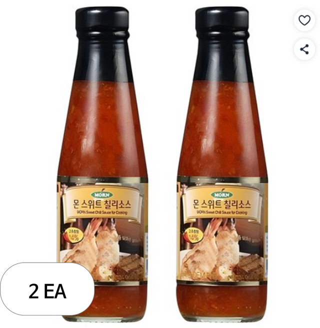 MORN 스위트 칠리소스, 240ml, 2개