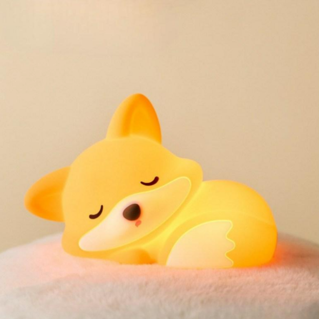 팔팔공공 귀여운 여우 무드등, 터치식 밝기조절 타이머