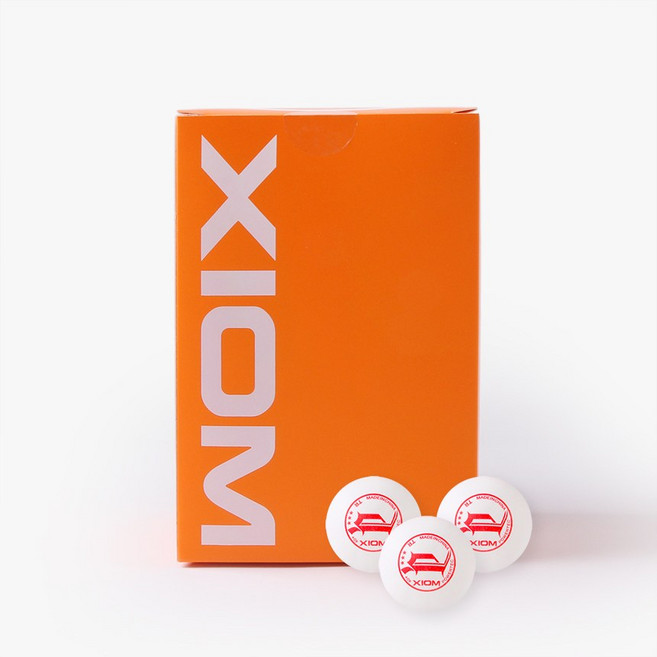 엑시옴 탁구공 파워텍 TR 3성 연습구 (100입) 화이트, 1개