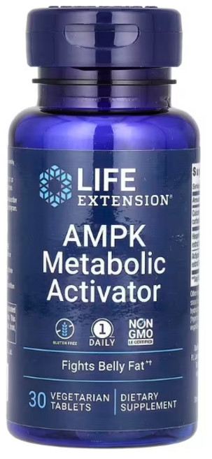 Life Extension AMPK Metabolic Activator 30 顆植物性錠劑, 1個