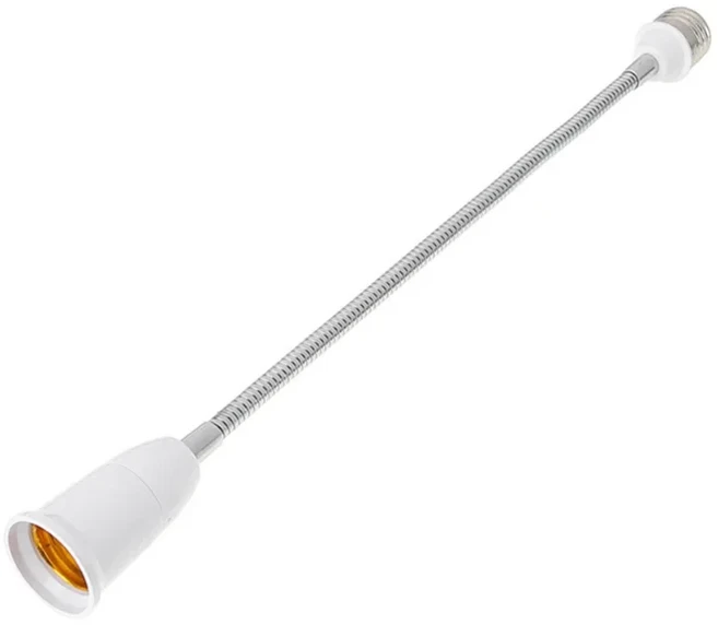 E27 ~ LED 램프 베이스 전구 소켓 익스텐더 조명 거치대 컨버터 18 cm, 01 38cm