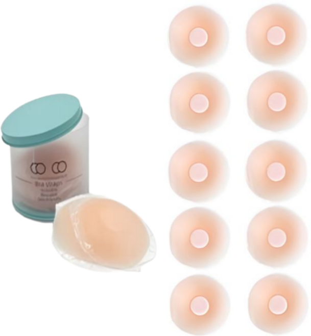 지커스 실리콘 니플패치 여성 원형 10p, 1개