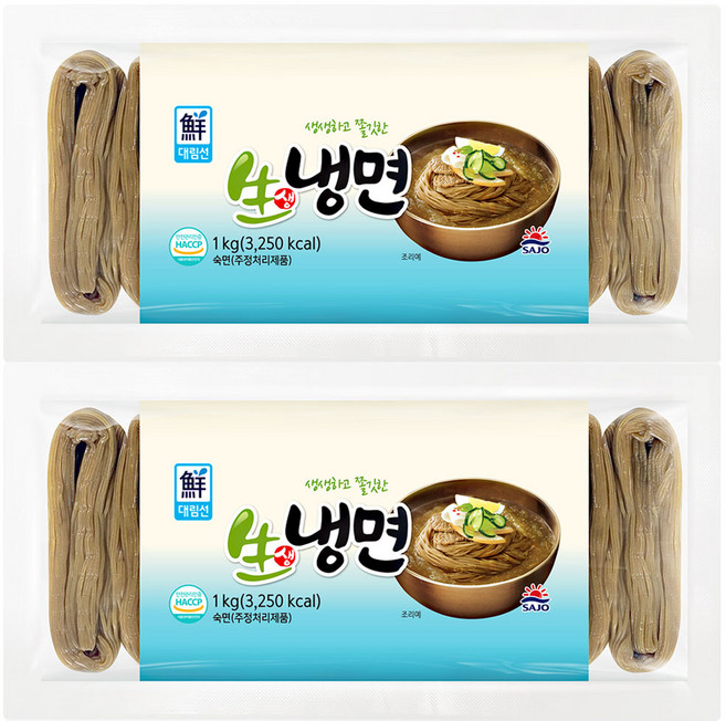 대림선 생냉면 냉면사리, 2개, 1kg