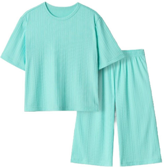 유니프랜드 아동용 쿨 주름지 플리츠 7부 상하의 세트