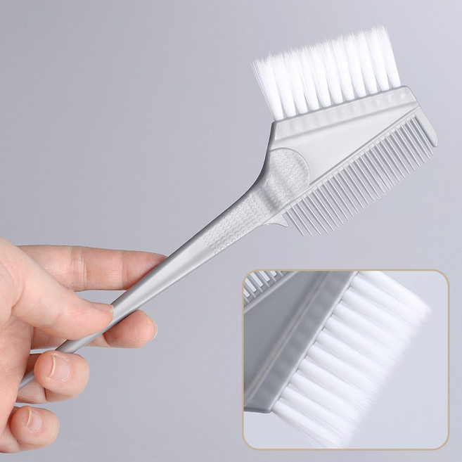 고급 미세모 염색솔 염색빗, 5개, 실버