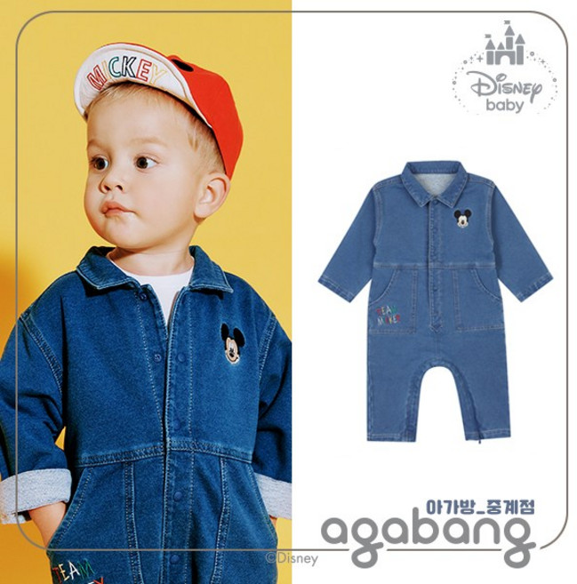 아가방 중계점*BEST* [디즈니베이비] 미키 데님 점프수트 (BLUE) 깜찍한데 시크하고 막 난리남 데님 점프수트 오버롤 데님인데 너무편안해 보들보들