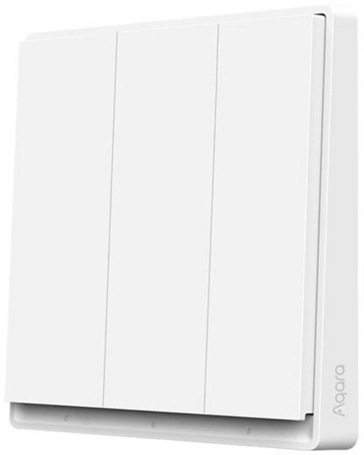 Aqara 스마트 벽 스위치 E1 ZigBee 3.0 Xiaomi Mi Home Homekit APP 용 중립 화재 와이어가없는 무선 스마트 홈 라이트 버튼, [07] With Neutral 3key