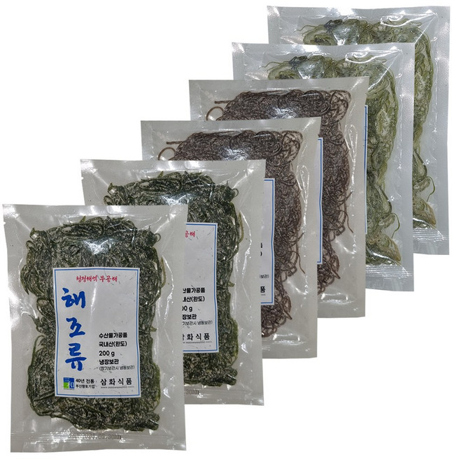 [삼화해조류]완도 염장 채다시마 200g X 10개