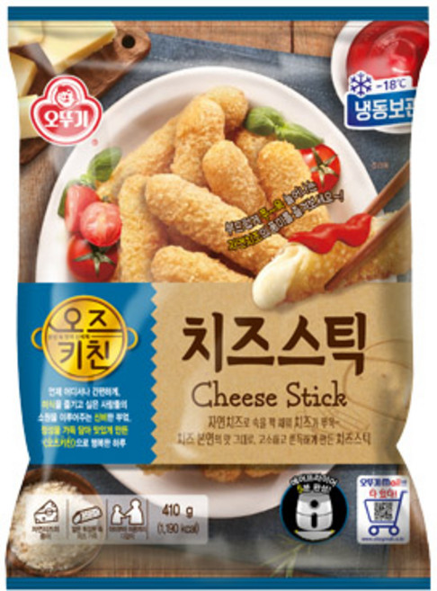 오뚜기오즈키친 치즈스틱 410g, 1개