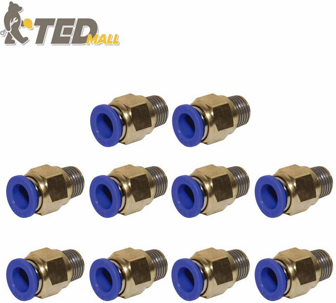 코리아뉴매틱 에어원터치피팅 PC 08-02(1/4) 10EA, 10개