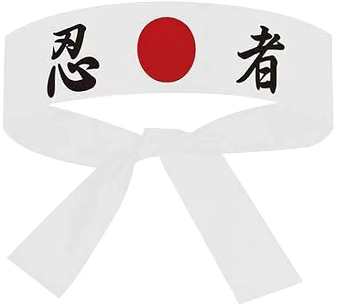 일본 머리띠 하치마키 머리띠 스시 요리사 가라데 두건 머리띠 모자를 쓰고 있죠 사무라이 머리띠 스포츠