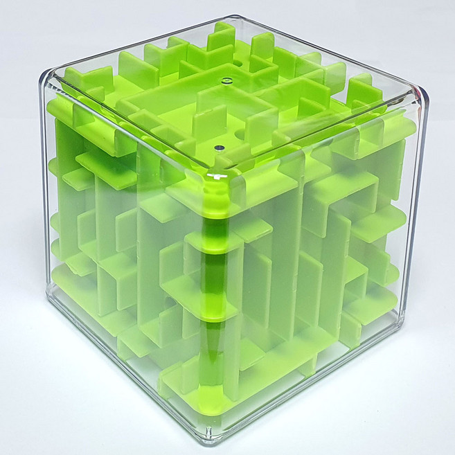 IQPLUS 퍼즐 / 칠교놀이 자석칠교 펜토미노 비즈퍼즐 슬라이딩퍼즐 조각맞추기 구슬퍼즐 입체사목 구슬퍼즐 하노이탑 T퍼즐, 3D입체6면미로찾기 임의색상, 1개