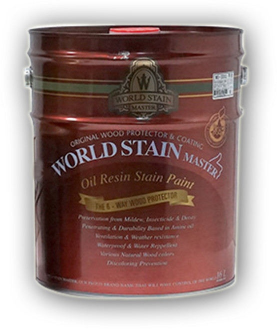 삼화페인트 목재/방부목용 오일스테인 월드스테인 마스터, 자단 무광, 16L, 1개