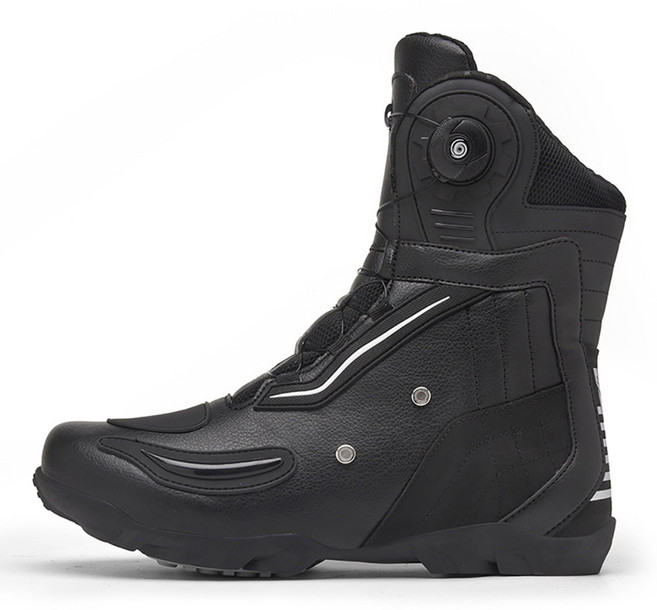 남녀공용 오토바이 미끄럼 방지 모토 보호 가죽 바이커 액세서리, Black