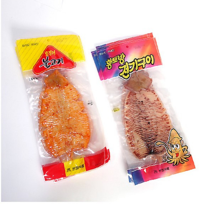 전기구이 오징어 5개, 황토방전기구이, 1개