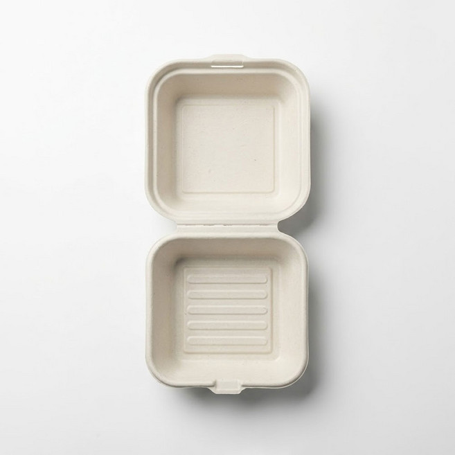 테이크아웃패키지 크라프트 펄프용기 B003 버터떡 포장용기 미니케이크 케이스, 5세트, 50개입