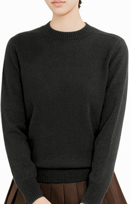 클레이스 울100% 캐시미어 친환경 체온조절 베이직 니트 스웨터