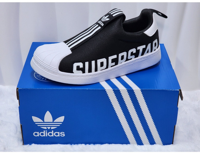 아디다스 키즈 운동화 슬립온 슈퍼스타 360 신발끈캡슐증정