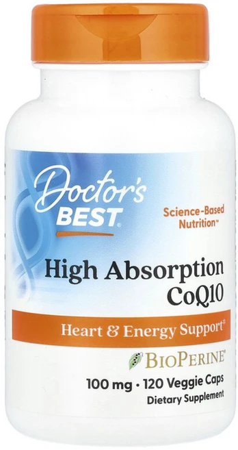 닥터스베스트 고흡수 코큐텐 CoQ10 바이오페린 100mg 베지캡슐 120정, 1개 - 쿠팡