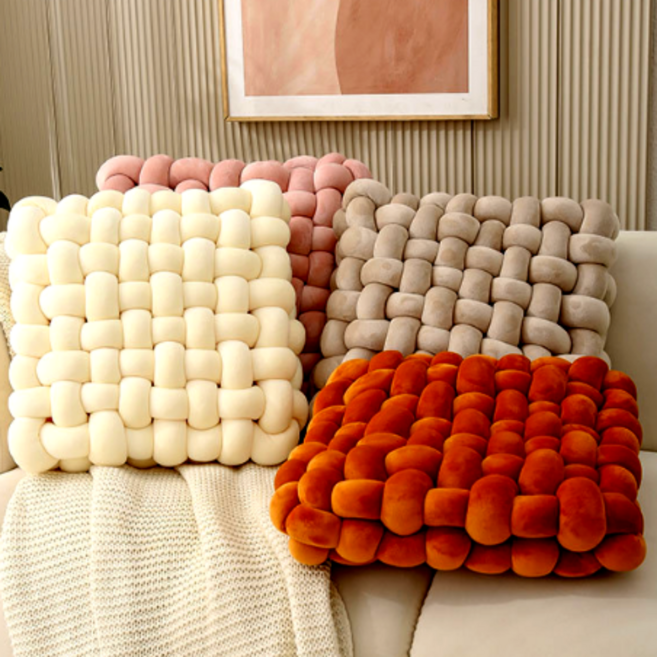 그란데로자 폭시니 꽈배기 등 쿠션 쇼파 허리 받침 등받이 소파 침대, 꽈배기등쿠션_그레이(L)