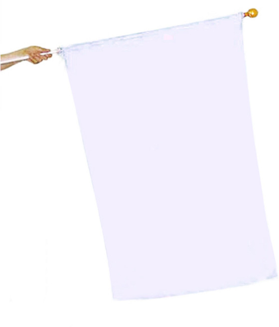 파티로 대형 응원깃발 대 운동회 응원기 그림그리는 깃발, 흰색(중/60x90cm)+2단 알루미늄깃대, 1개