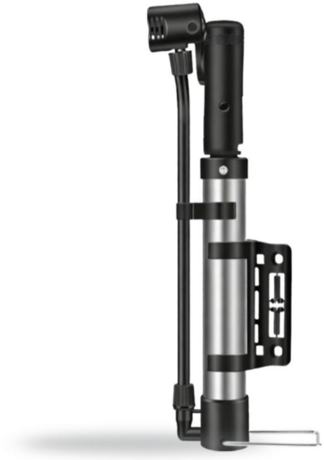 초경량 휴대용 자전거 에어펌프 미니 다목적 공기주입기 비상용, 1개, 회색