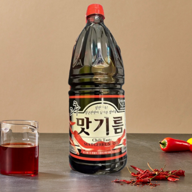 고추맛기름 1.8L 고추기름 프리미엄, 1개