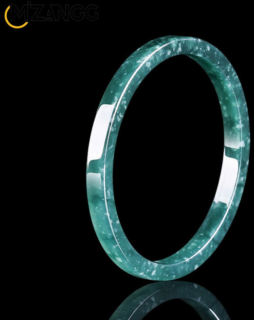 천연 경옥 푸른 광장 Bangles 아름답게 조각 얼음 팔찌 맞춤 패션 남성과 여성 보석 선물