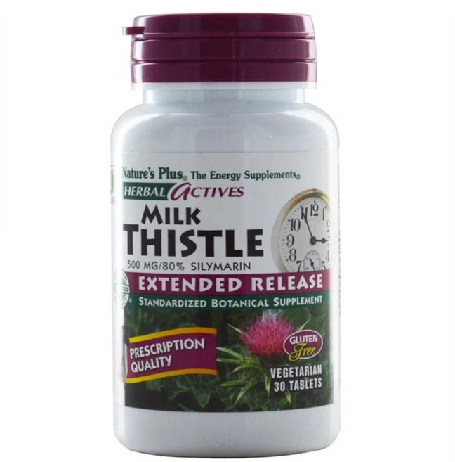 Nature`s Plus Herbal ACTIVE 액티브s Milk Thistle 네이쳐스 플러스 허브 액티브 밀크씨슬 500mg 30정, 1개 - 쿠팡