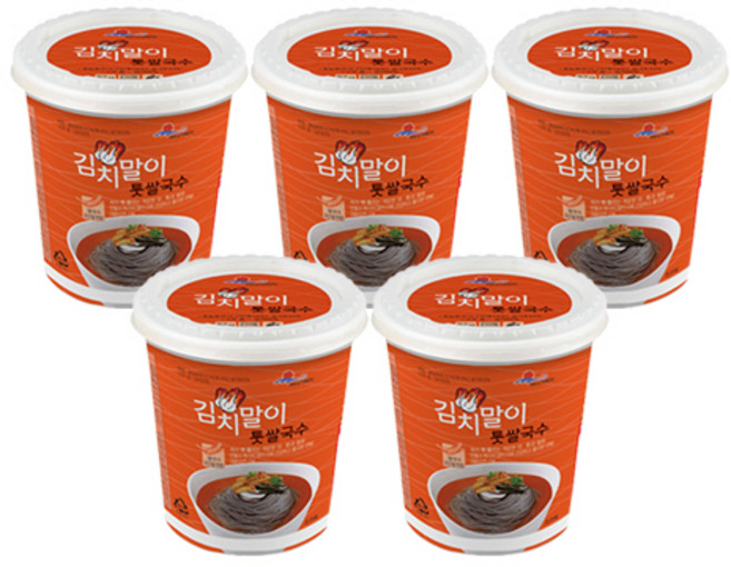 바다가득히 해조국수 면속에 해조류를 담은 김치말이 톳쌀국수 86g, 5개