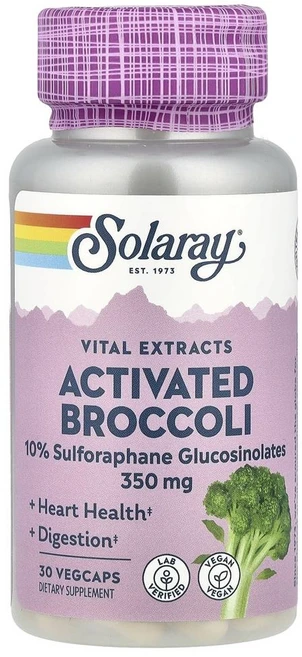 솔라레이 바이탈 익스트랙트 액티베이티드 브로콜리 Solaray Vital Extracts Activated Broccoli 30정, 1개 - 쿠팡
