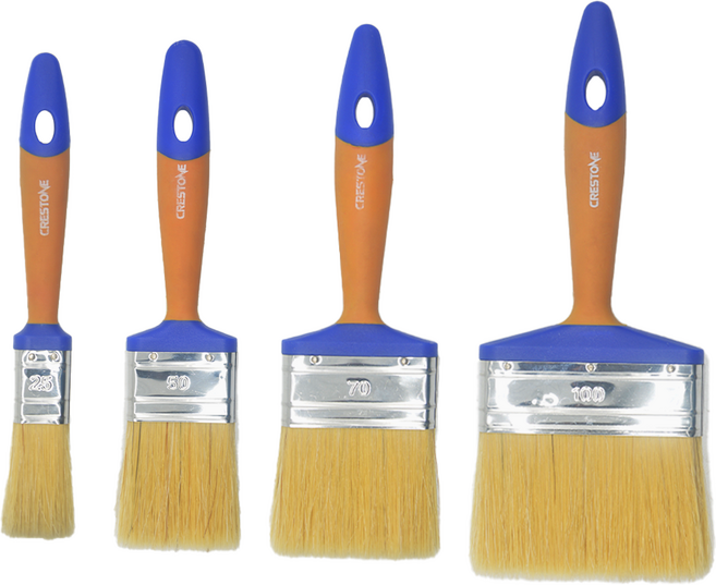 크레스톤 페인크 정용 붓 브러쉬 세트 돼지털 함유, 1세트