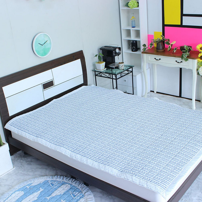 해송 침장 시어서커 여름패드 앤디, 핑크