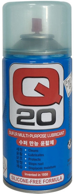 Q20 만능 윤활제 방청제 방습제 침투식 접점부활 녹제거제 방수코팅 큐20, 1개