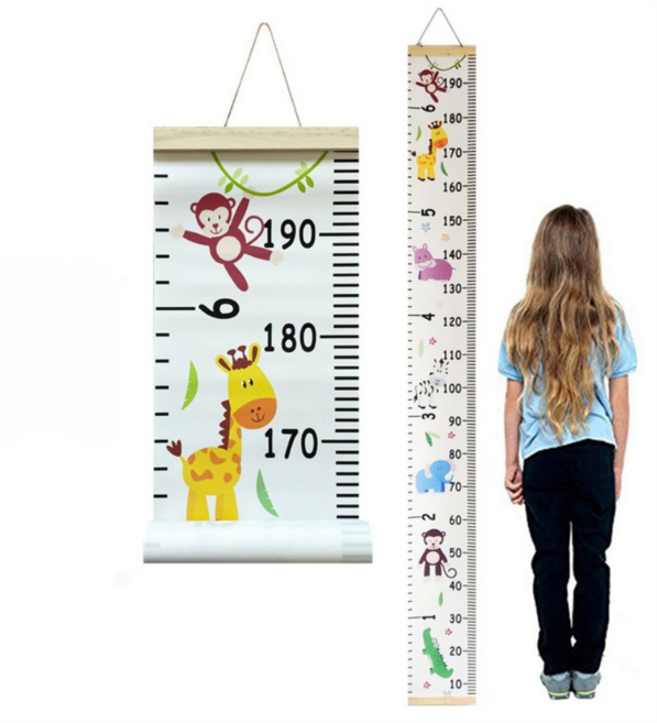 기린 키재기 키측정 벽걸이 성장기록 인테리어, 1개, 동물원