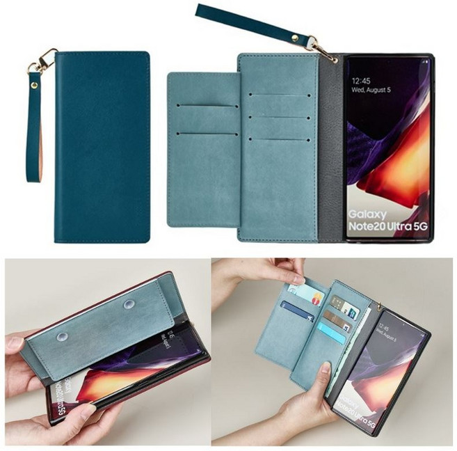 갤럭시 S26 케이스 SM-S942N 세이프티 친환경 가죽 더블수납(카드) 스트랩 뽁뽁이 다이어리