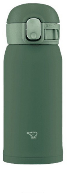 ZOJIRUSHI象印 超輕量ONE TOUCH 一體式中栓保溫瓶, 軍綠色,600ML, 1個