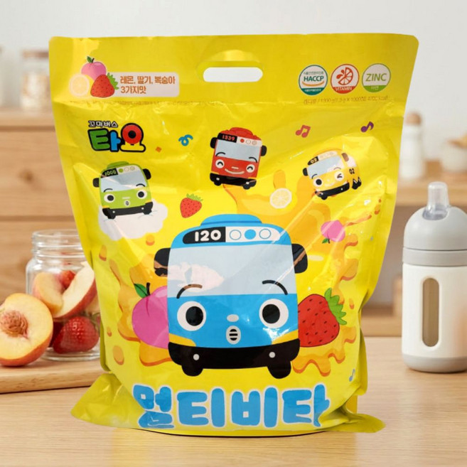 (무료배송) 타요 멀티비타 1000정 비타민4종 어린이 멀티비타민, 1개