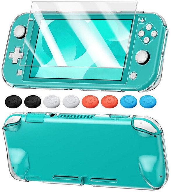Switch 2 Cute Cover Case Dockable Hard Protective Shell for Nintendo Switch 2 Split Design Slim, 5.5Inch Switch Lite, Clear