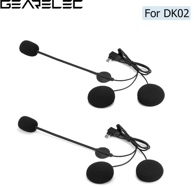 DK02 인터콤 소프트/하드 슈트 액세서리 스테레오 이어폰 오토바이 마이크 타입-C 인터폰 플러그 GEARELEC 스피커 용, 3)Soft Mic 1pcs, 3.Soft Mic 1pcs