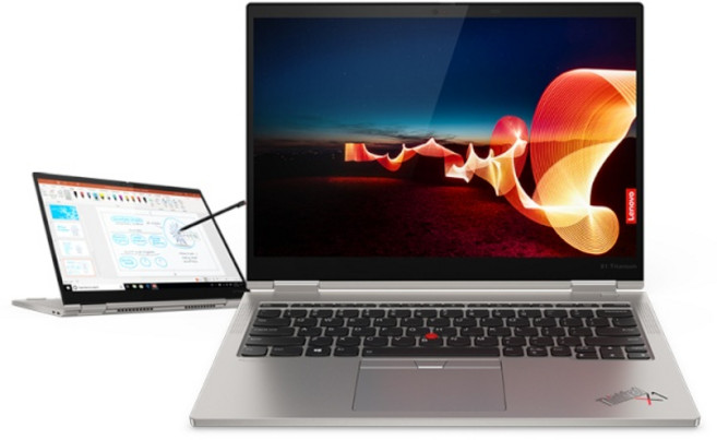 레노버 2021 ThinkPad X1 Titanium YOGA 13.5 코어i7 인텔 11세대, 티타늄, 512GB, 16GB, WIN10 Pro, 20QAS00900